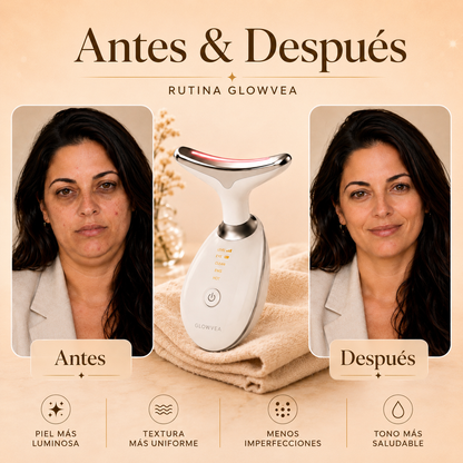 Masajeador Facial GlowPro™ — Luz LED + EMS | Elimina la Papada y Reafirma tu Piel